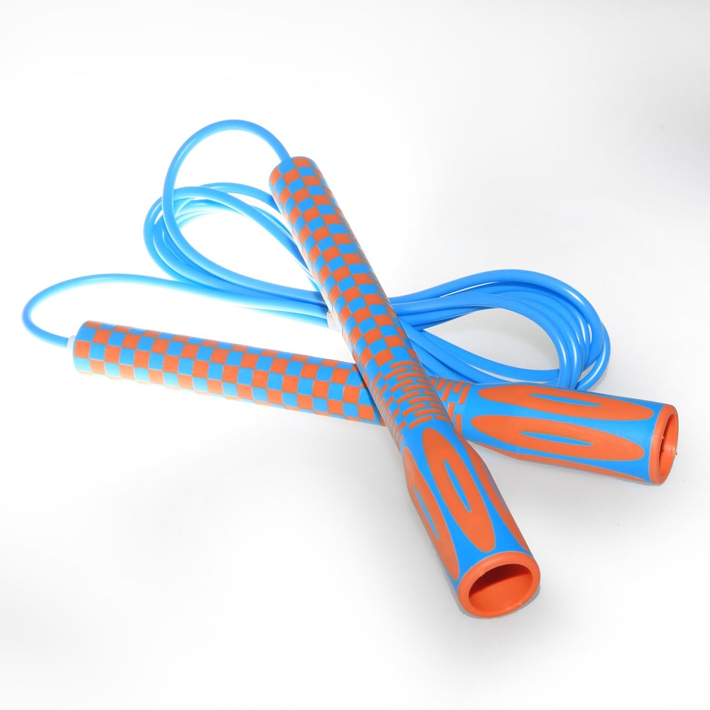 Skipping Jump Rope for Fitness Workout - Light Weight, Adjustable, Tangle Free, Excellent line control for Cardio Boxing, CrossFit, Training Exercise All Ages and Gender ( Special Luxury, KA-220, Made in Korea) (Navy-Yellow)