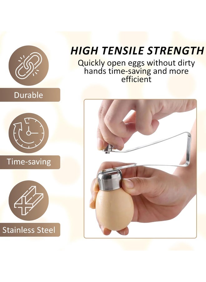 Stainless Steel Egg Topper, Egg Opener Kitchen Gadget For Raw Or Soft Hard Boiled Egg, Dishwasher Safe - Image 4
