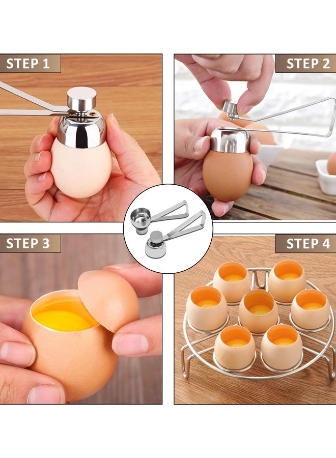 Stainless Steel Egg Topper, Egg Opener Kitchen Gadget For Raw Or Soft Hard Boiled Egg, Dishwasher Safe - Image 3