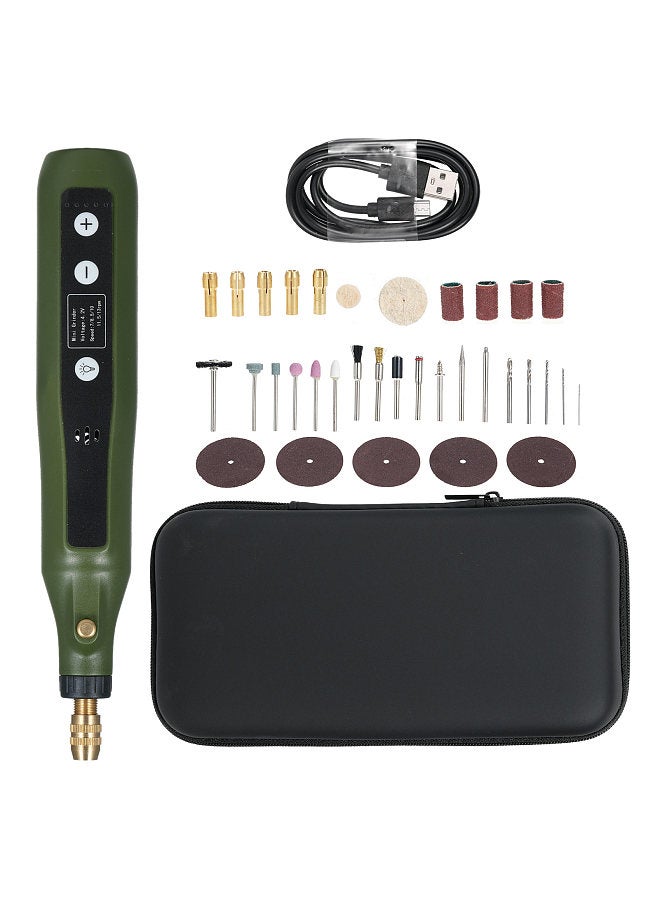 Mini Rotary Tool Kit 5-Speed Multi-Purpose 4.2V Power Rotary Tools Kit with 34 Accessories For Engraving Sanding Grinding Polishing Carving DIY Crafts  - Image 1