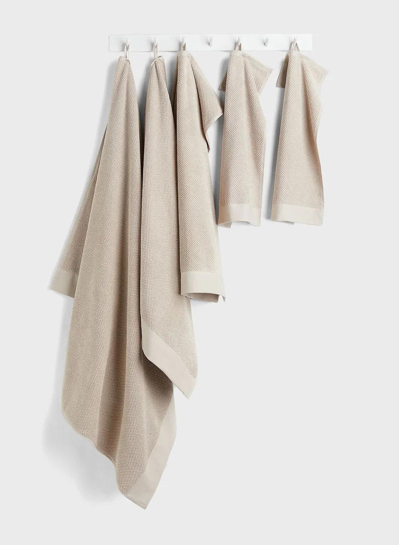 اتش اند ام 2-Pack Cotton Terry Guest Towels-30X50