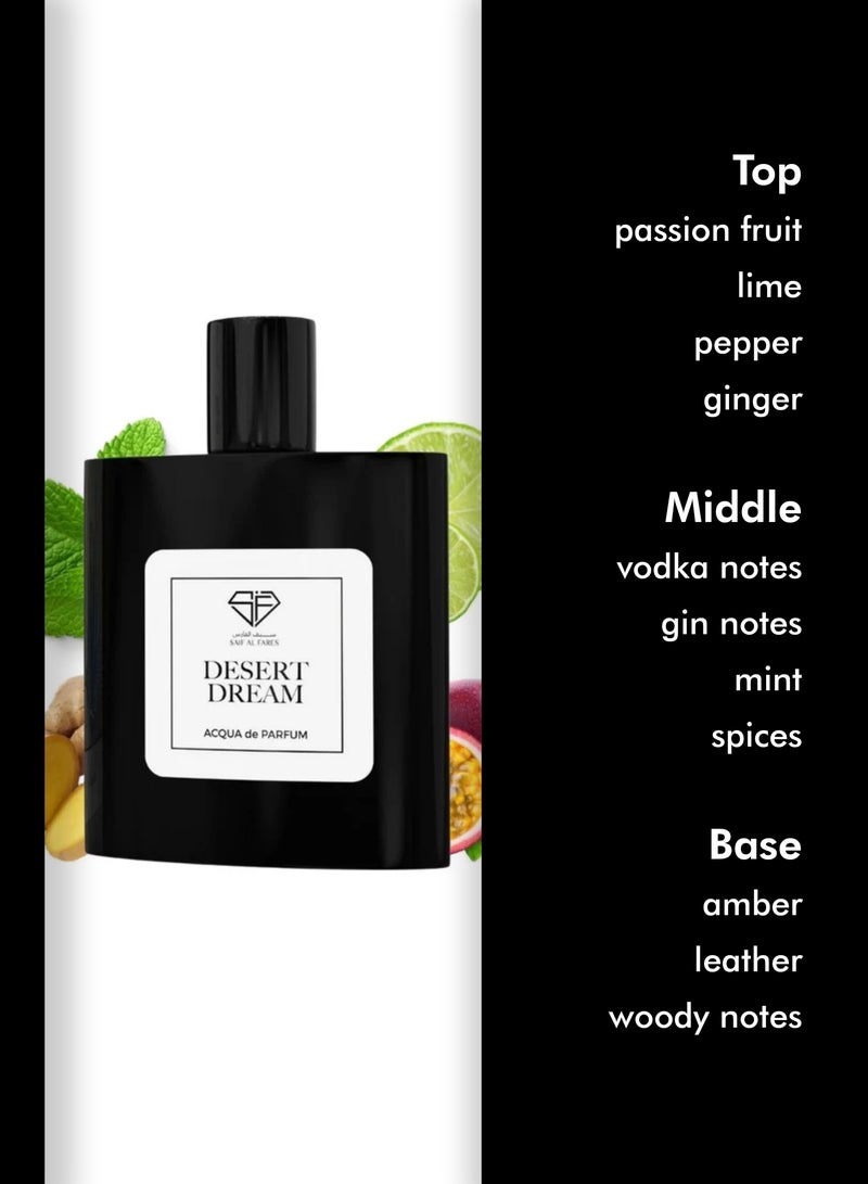 SAIF AL FARES Desert Dream Perfume for Men 80ML - Image 3