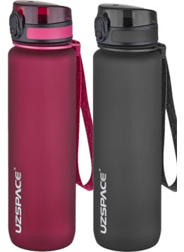 Fiftyfifty Set of 2 1000ML 1liter Tritan Water Flask