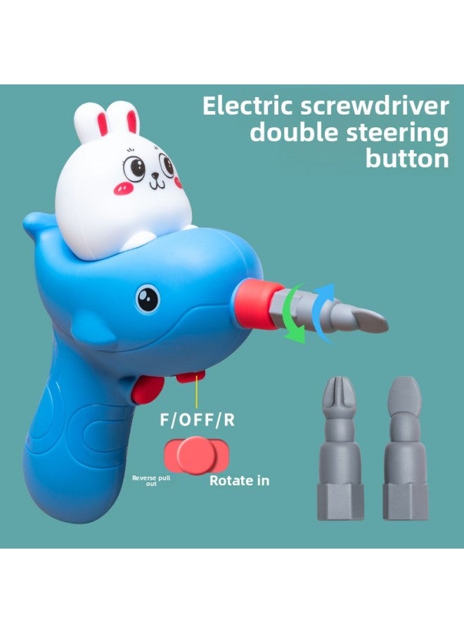 Children's Puzzle Disassembly Tool Box Screw Assembly Toy Boy Electric Drill Baby Hands-on Assembly 3 Years Old 6-Color:DIY Screw Disassembly And Assembly Screw Box Space Astronaut Theme-362-piece Set  - Image 5