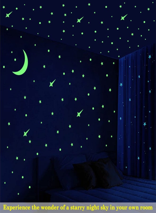 DreamKraft Glow in The Dark Galaxy of Stars and Moon Radium Night Glow Sticker (254 PC) Self-Adhesive - Image 2