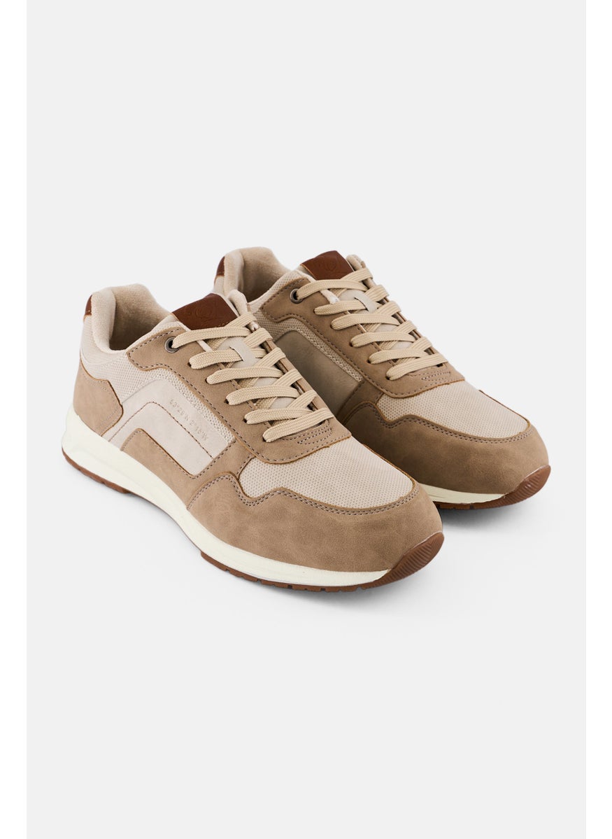 English Laundry Men Comfort Eco Low Lace Up Shoes, Beige  - Image 1