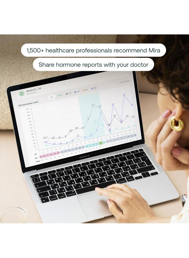 Mira Max Fertility Monitor & Ovulation Test Kit For Women, Track Lh, Pdg, E3G Hormone Levels, Digital Fertility Tracker + 20 Ovulation Test Strips, Monitor And Detect Ovulation At-Home With Mira App - Image 5