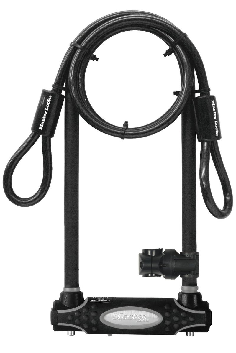 Master Lock Bike Lock Heavy Duty AntiTheft ULock with Black Looped End Cable Extended Shackle Length and 2 Keys for Bikes Ebikes and Scooters 8285EC - Image 2