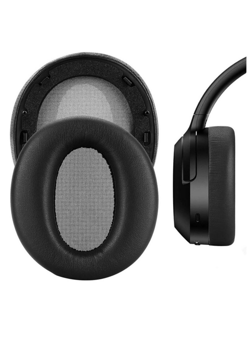 1Pair Easily Replaced Earmuffs For edIFIER W820NB Headphone Earpads With Buckle Earpads For Edifier W820NB Headphone Cover Replacement Black - Image 2
