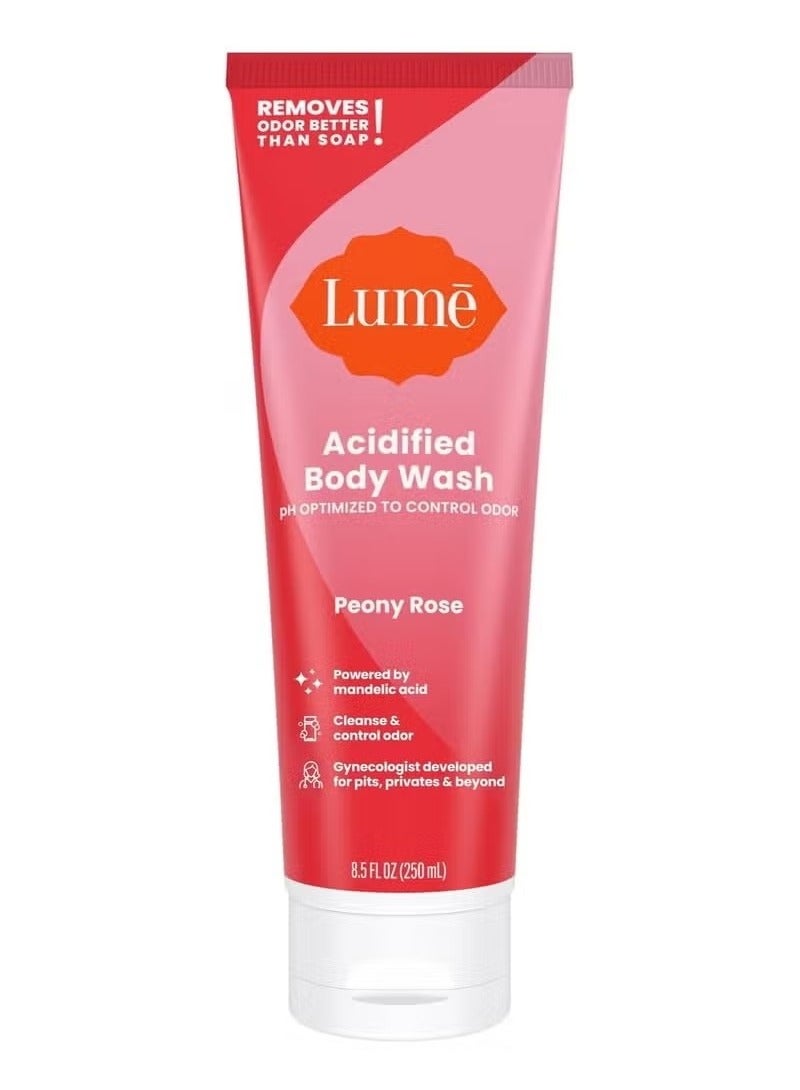 LUME Acidified Body Wash - 24 Hour Odor Control - Removes Odor Better than Soap - Moisturizing Formula - SLS Free, Paraben Free - Safe For Sensitive Skin - 8.5 Fl Oz - Image 1