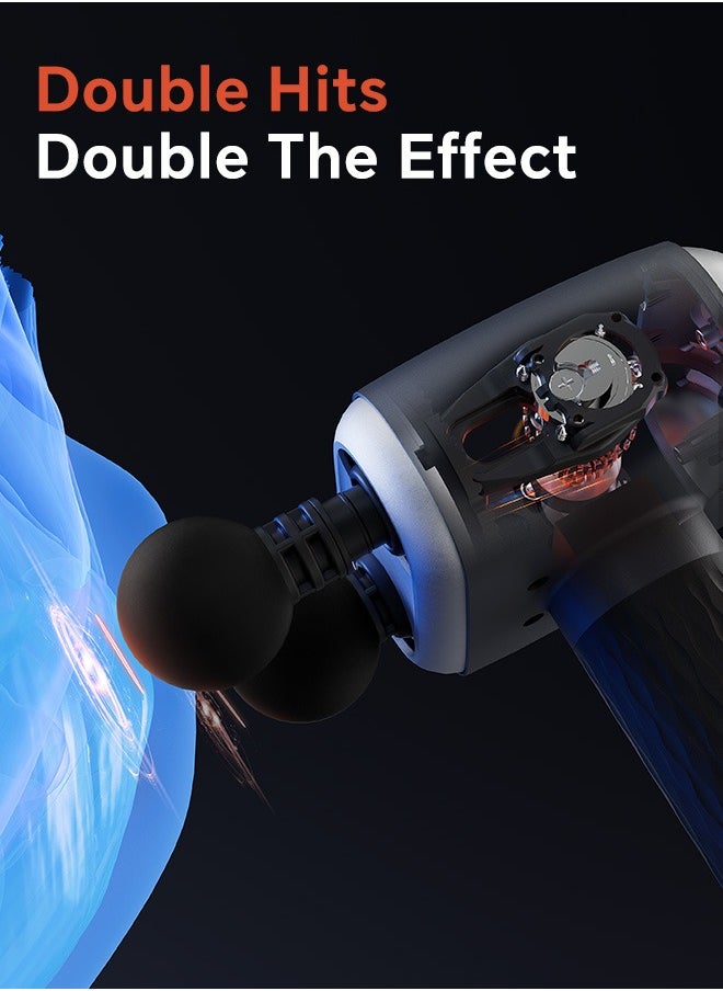 Generic - Electric Massage Gun DM, Dual Heads Massage with Hot Compress - Image 1