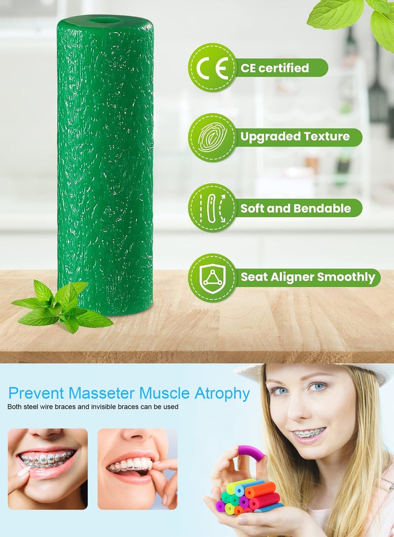Yigate 6 Pieces Aligner Chewies, Medical Grade Silicone Orthodontic Chompers Aligner Trays Seaters Chewies for Invisalign Aligners, Mint, Strawberry, Original, Free Carry Case for Travel and Storage - Image 4