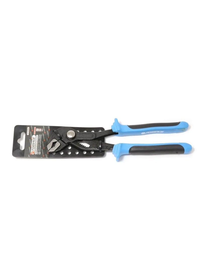 Water pump pliers sanitary with low pitch and locking button and ergonomic handles cr-v 8"-200mm