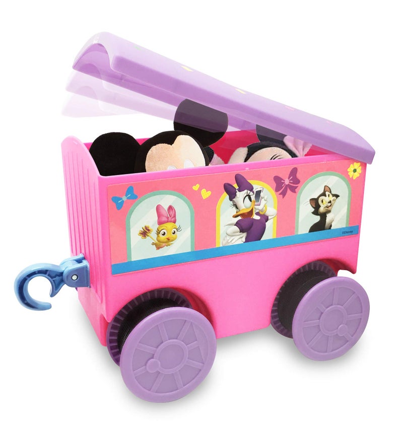 Kiddieland Minnie Ride-On Train with Track & Caboose, Motorized Lights Music, Forward/Reverse, Storage Cart, D-Cell Batteries Included - Image 5
