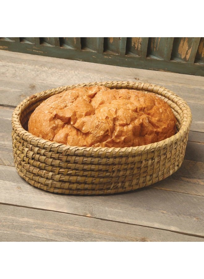 Better World Bio Bread Basket with Terracotta Warmer, Bread Basket, Bread Basket for Serving, Sized 12.5" w x 8.5" d x 3.5" h, Nature Inspired Tree of Life Design - Image 5