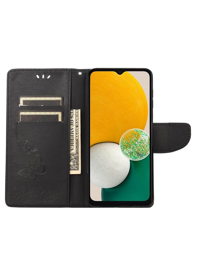 S-TOP Case For Samsung Galaxy A14 5G Butterfly Embossed Horizontal Flip Leather Phone Case - Image 4