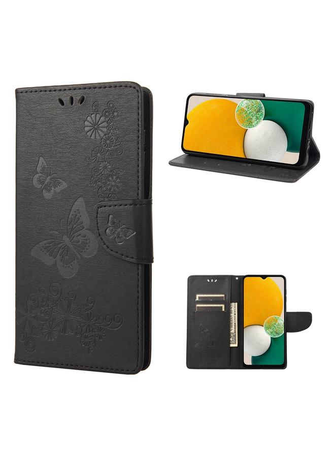 S-TOP Case For Samsung Galaxy A14 5G Butterfly Embossed Horizontal Flip Leather Phone Case - Image 1