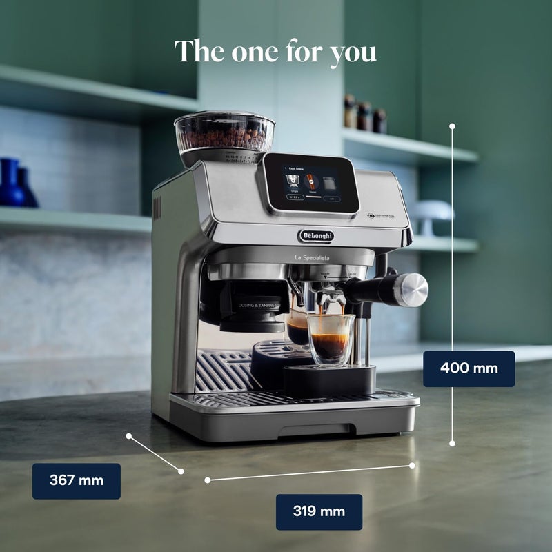 De'Longhi آلة إسبريسو دي'لونجي لا سبيشاليستا تاتش مع مطحنة متقدمة ووظيفة التحضير البارد - Image 4