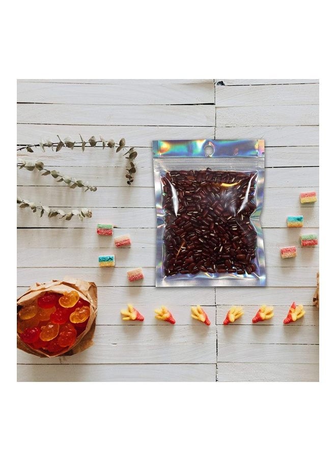 Generic - 100-Piece Laser Foil Seal Storage Pouch Silver 10x15cm - Image 1
