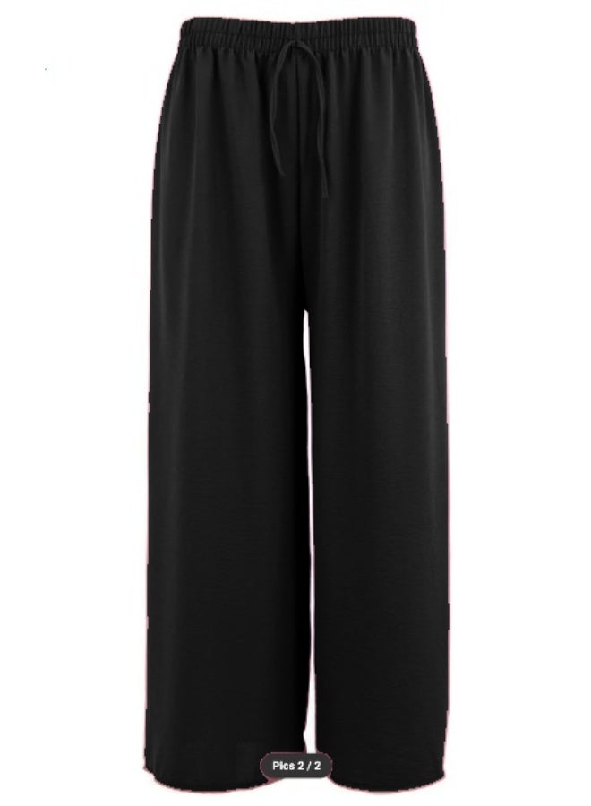 Women's Free Size Fashion Drawstring Wide Leg Pants - Image 1