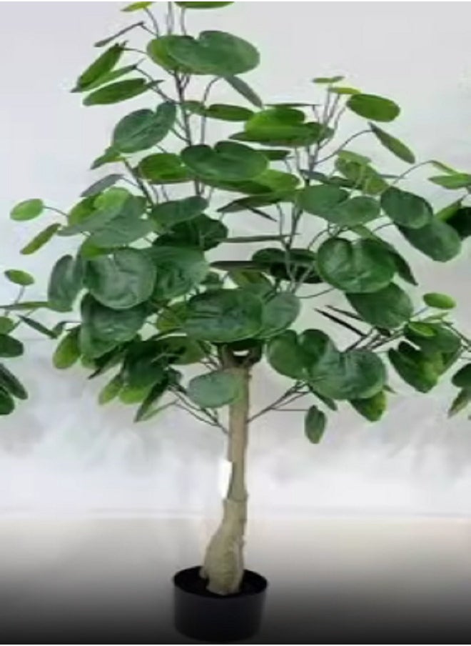 Generic 150cm Artificial Foliage Plants in Pot Pachira Aquatica Fake Plants Artificial Money Tree Fortune Plant Decorative Artificial Plants for Home Office Decor  - Image 2