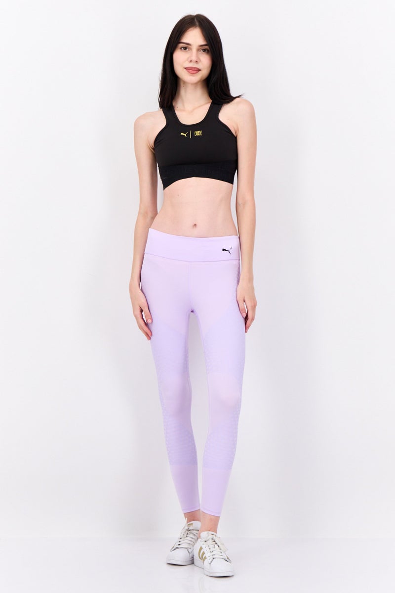 PUMA Women Brand Logo Non Padded Sports Bra, Black - Image 3