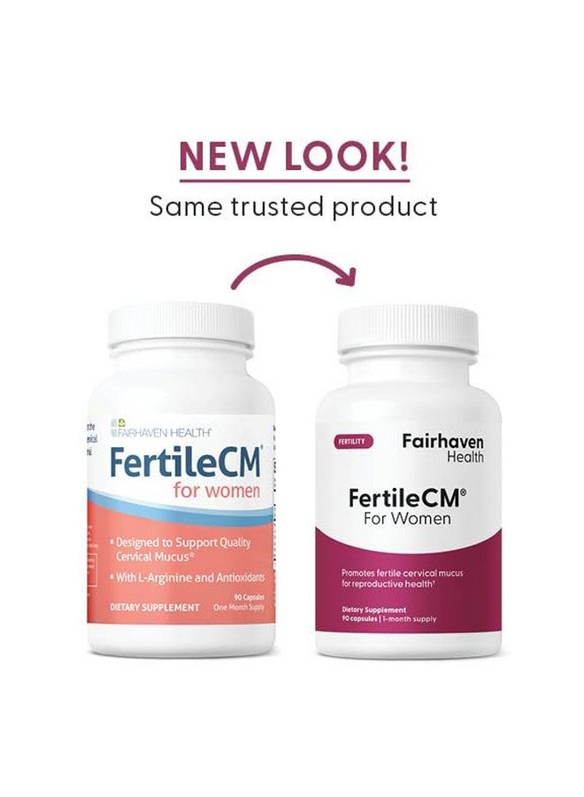 Fairhaven Health FertileCM Fertility Supplement for Women, Capsules - Fertile Cervical Mucus, Ovulation Cycle, Includes L-Arginine, N-Acetyl-Cysteine, Grape Seed Extract and Vitamin C - 90 Capsules - Image 3