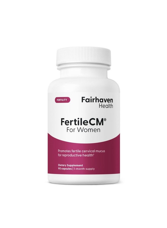 Fairhaven Health FertileCM Fertility Supplement for Women, Capsules - Fertile Cervical Mucus, Ovulation Cycle, Includes L-Arginine, N-Acetyl-Cysteine, Grape Seed Extract and Vitamin C - 90 Capsules - Image 1