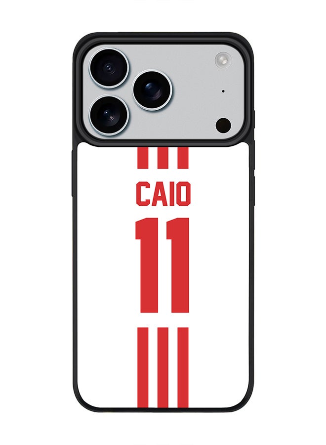 Stylizedd iPhone 17 Pro Case, [Compatible with MagSafe] Slim Magnetic cover Phone Case iPhone 17 Pro -Football - UAE,  Caio - Image 1