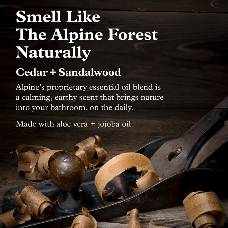 Alpine Provisions Cedar Sandalwood Body Wash Cleanse Moisturize Naturally with Essential Oils Vegan Sulfate Plastic Free Gentle on Skin Natural Body Wash for Men and Women 169 fl oz - Image 3