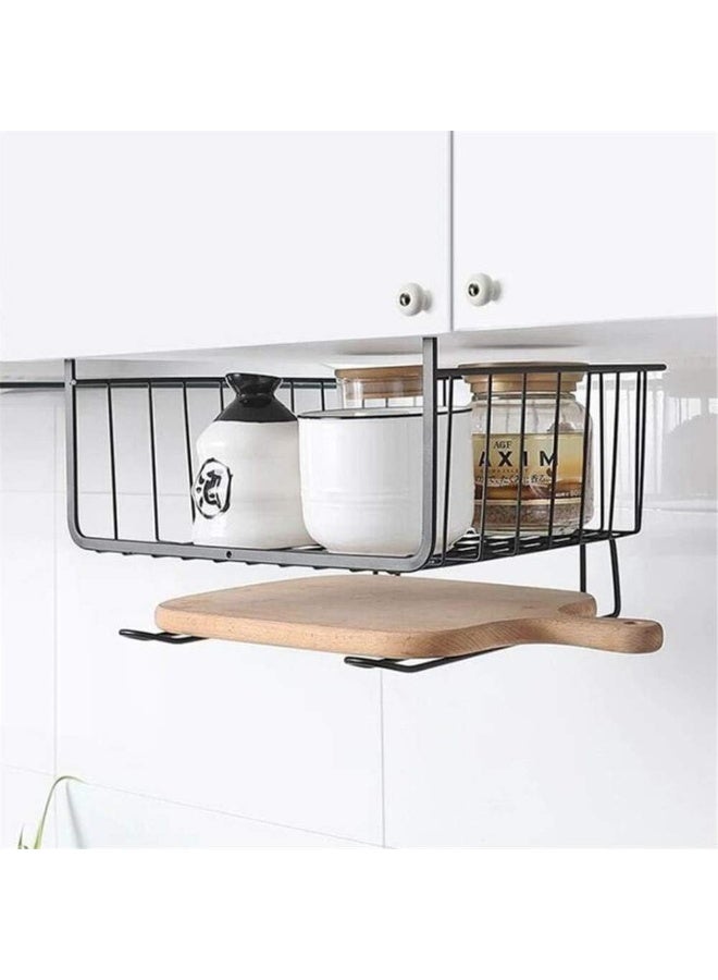 Under Shelf Table Storage Basket Rack - Image 2
