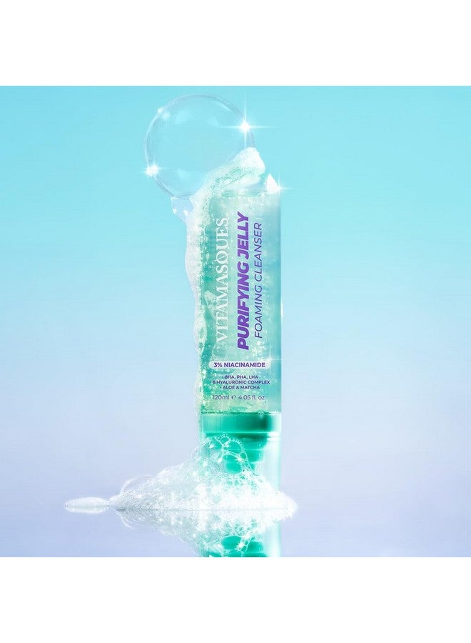 Vitamasques Purifying Jelly Foaming Cleanser Brightens and Hydrates Skin Facial Cleanser - 4.05 fl oz - Image 3