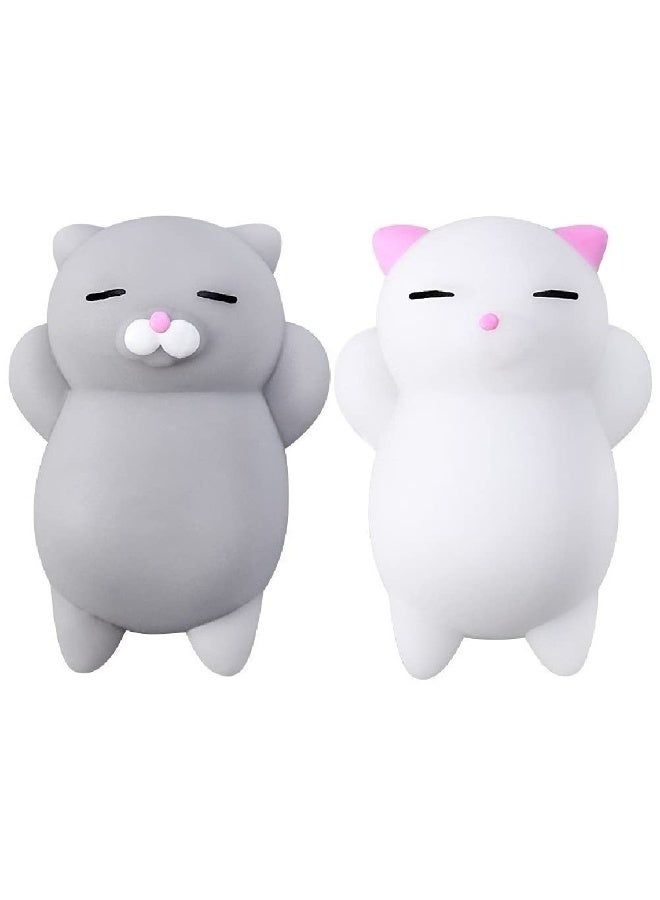 Daytoyz Squishy Cat Set - 2" Soft Silicone Kawaii Kitties, Top Stress Relief Toy 2025, Unique Kids & Adults Egg Filler Gift Idea, Best Teenage Girl, Teen Boy & Tween Easter Basket Stuffers Present - Image 3