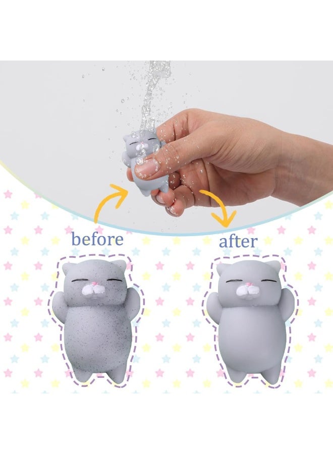 Daytoyz Squishy Cat Set - 2" Soft Silicone Kawaii Kitties, Top Stress Relief Toy 2025, Unique Kids & Adults Egg Filler Gift Idea, Best Teenage Girl, Teen Boy & Tween Easter Basket Stuffers Present - Image 2