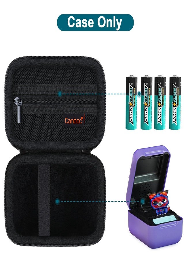 Canboc Carrying Travel Case Compatible with Bitzee Interactive Toy Digital Pet and Case, Virtual Electronic Pets Kids Toys Storage Bag, Black (Case Only) - Image 2