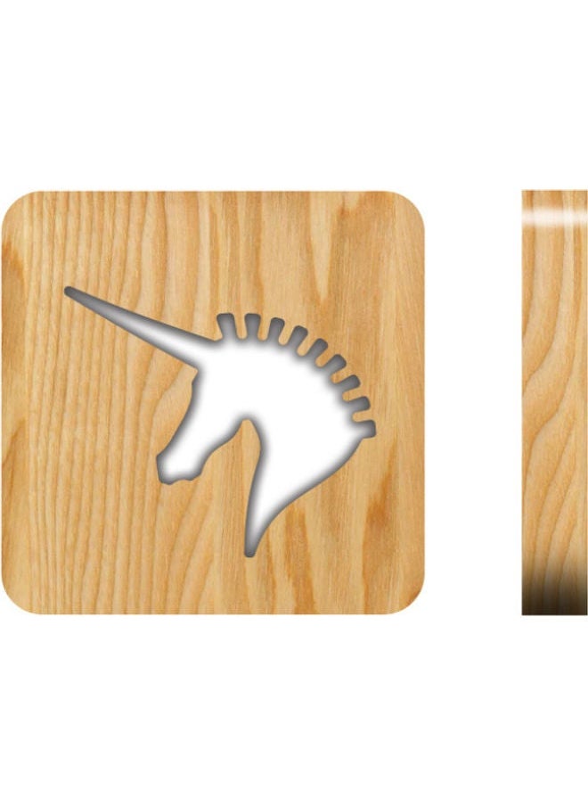 NIBEMINENT - Unicorn Design Table Lamp Beige 19x19cm - Image 1