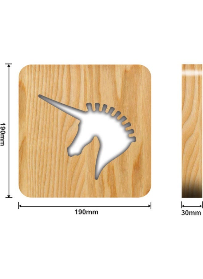 NIBEMINENT - Unicorn Design Table Lamp Beige 19x19cm - Image 1