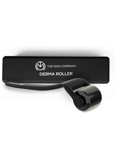 The Man Company The Man Company Derma Roller for Men 540 (0.5 mm) Chromium micro-needles with Titanium Finish for Beard & Hair Growth, Black  - Image 1