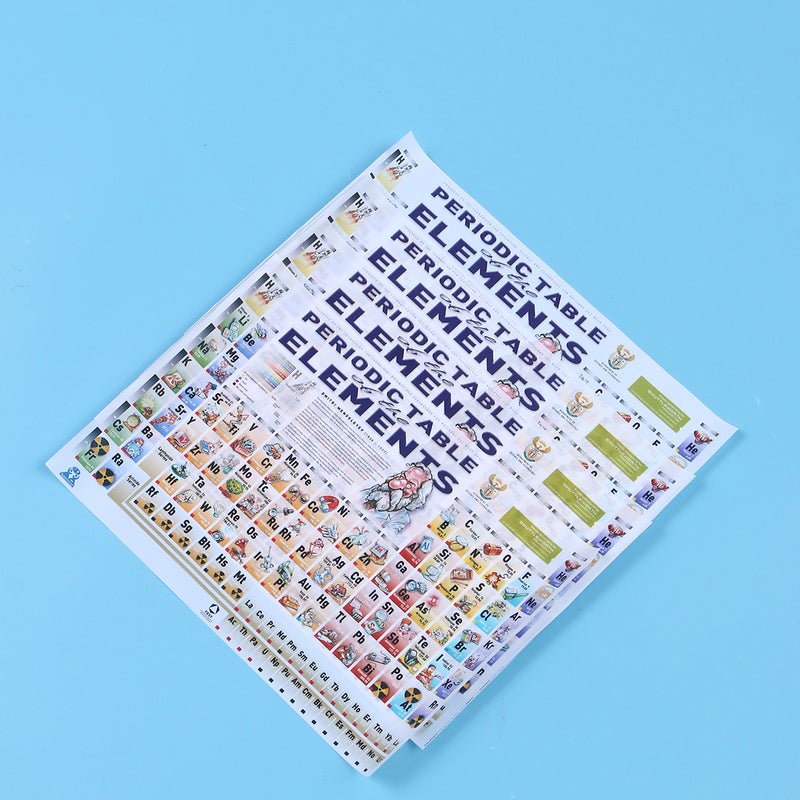 8 Pcs 20x30cm Wall Art Picture Chemical Science Poster Table of The Elements Poster for School Office Teacher - Image 4