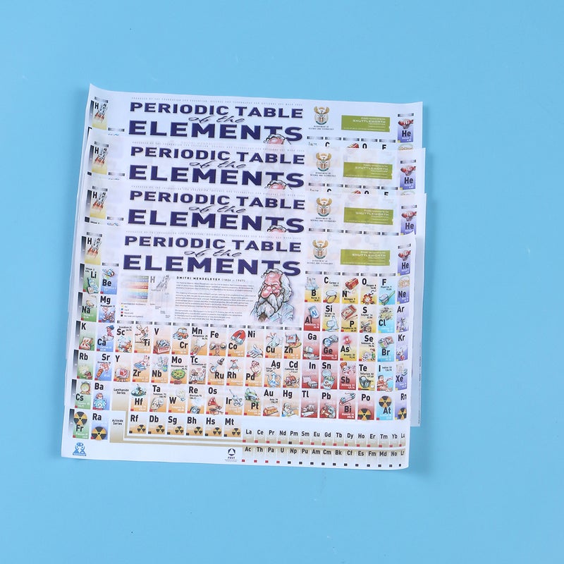 8 Pcs 20x30cm Wall Art Picture Chemical Science Poster Table of The Elements Poster for School Office Teacher - Image 2