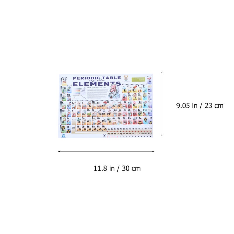 8 Pcs 20x30cm Wall Art Picture Chemical Science Poster Table of The Elements Poster for School Office Teacher - Image 3