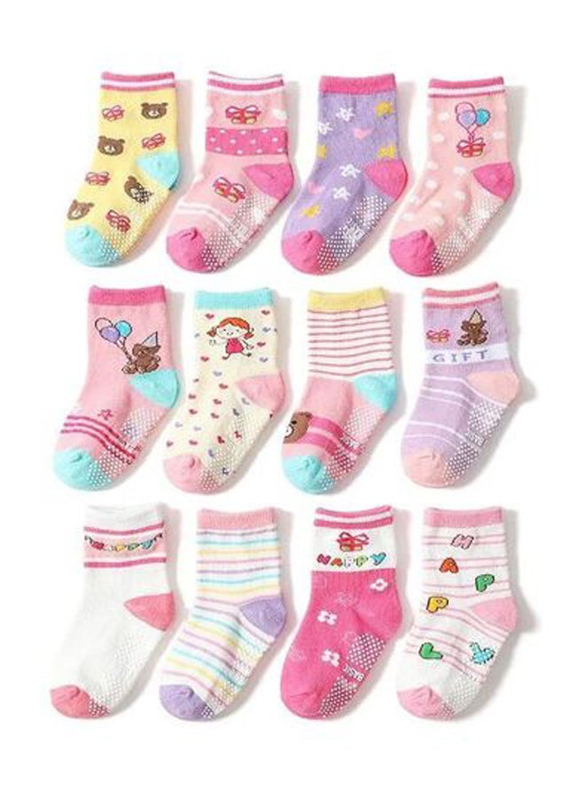 Set of 12 Ankle Socks for Kids - Comfortable and Fashionable - Image 1
