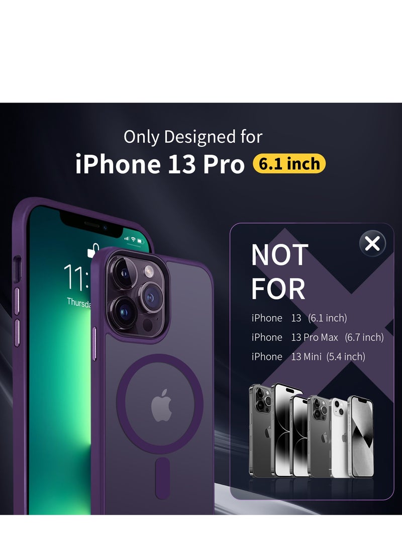 INFOSUN - INFOSUN iPhone 13 Pro Case Cover Compatible with Magsafe Magnetic Designed Shockproof Case Translucent Matte Protective Cover Back Hard Cases with Magnet for iPhone 13 Pro Case - Image 1