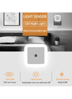 Alruht 6 Pack LED Small Night Light, 0.5W Plug in Night Lights with Dusk to Dawn Sensor, Bedside Lamps for Hallway, Stairs, Kitchen, Bathroom, Bedroom  - Image 5