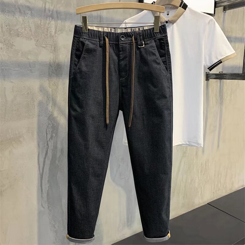 Unisex Classic Denim Jeans Loose Fit Daily Outdoor Wear - Image 1