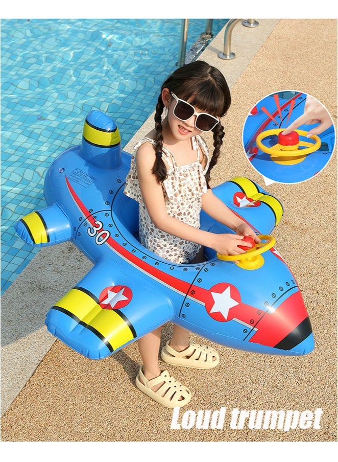 Aikenn Inflatable Swim Ring Aircraft Shape Inflatable Outdoor Swimming Ring Seat With Aircraft Shape Swimming Ring For Kids 3+ Years - Image 5