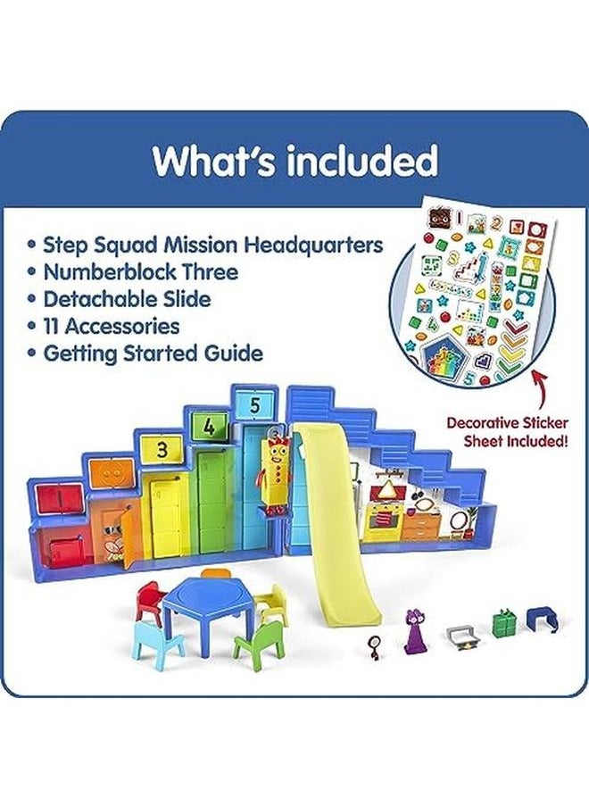 Learning Resources - Numberblocks Step Squad Mission Headquarters Deluxe Playset For Ages 3 Plus Includes Collectible Three Figure Surprise Hidden Spy Features And Sticker Sheet - Image 1