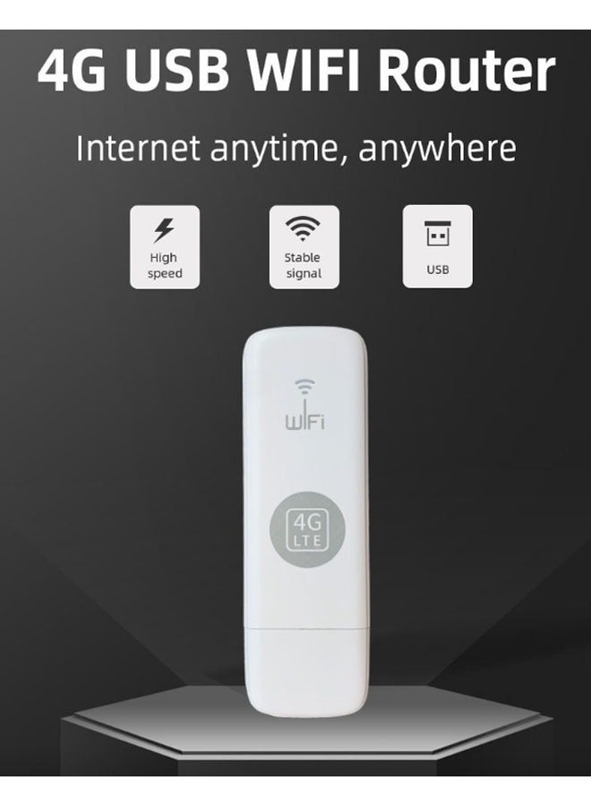 عام قطعة USB للإنترنت اللاسلكي 4G بسرعة 150 ميجابت في الثانية مع واجهة لبطاقة SIM، موجه واي فاي محمول للسيارة والمنزل أو المكتب - Image 2