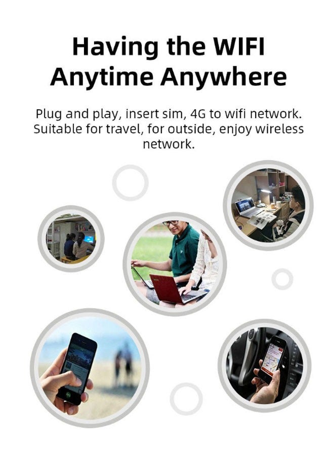عام قطعة USB للإنترنت اللاسلكي 4G بسرعة 150 ميجابت في الثانية مع واجهة لبطاقة SIM، موجه واي فاي محمول للسيارة والمنزل أو المكتب - Image 5