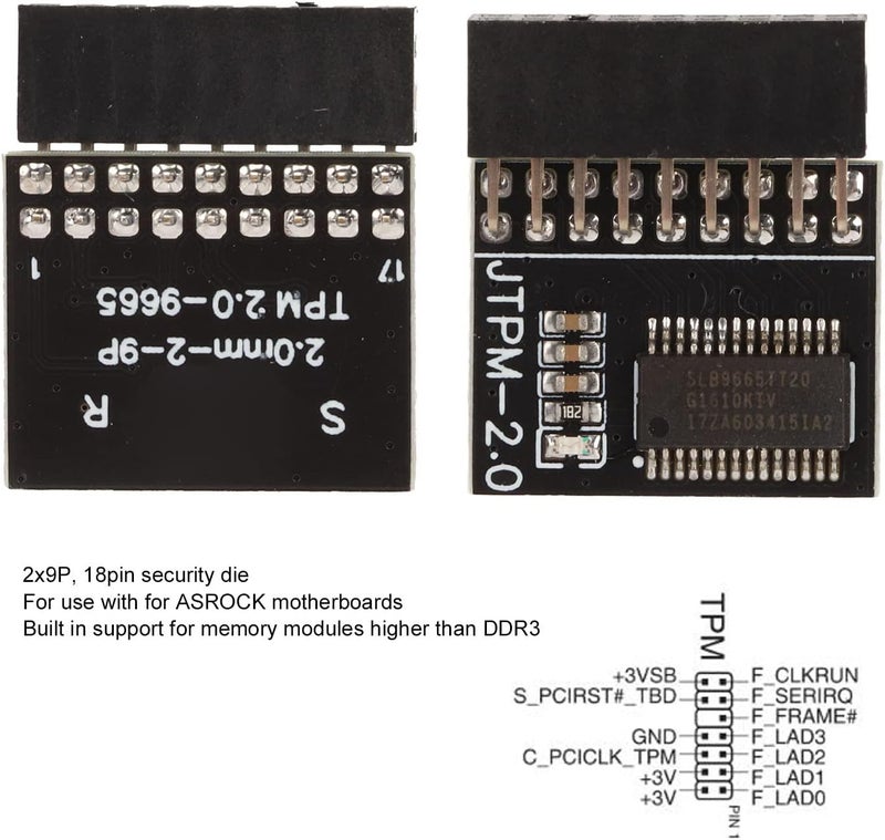 General compatible design Tpm2.0 Data Encryption, 18Pin TPM2.0 Module Encryption Security Module Replacement Tpm2.0 Encryption Security Module Tpm Chip with Discrete Encryption Processor for Polished safe edge Backup reserve local stock Heat resistant Universal design All item simple matching build Rack friendly Global sizing options Dispersed regional warehouses Global flexible sizing options Simple multifunctional build Tiered purchase options Strong durable raw material Economical upgraded quality Upgraded general grade quality Fast warehouse picking Riyadh Jeddah Dammam ship Globally trusted quality Changing environment compatible Freeze crack proof Trendy economical quality Regulated warehouse storage Secure equipped warehouse Diverse purchase options Quick use-switch compatible build - Image 4